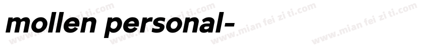 mollen personal字体转换